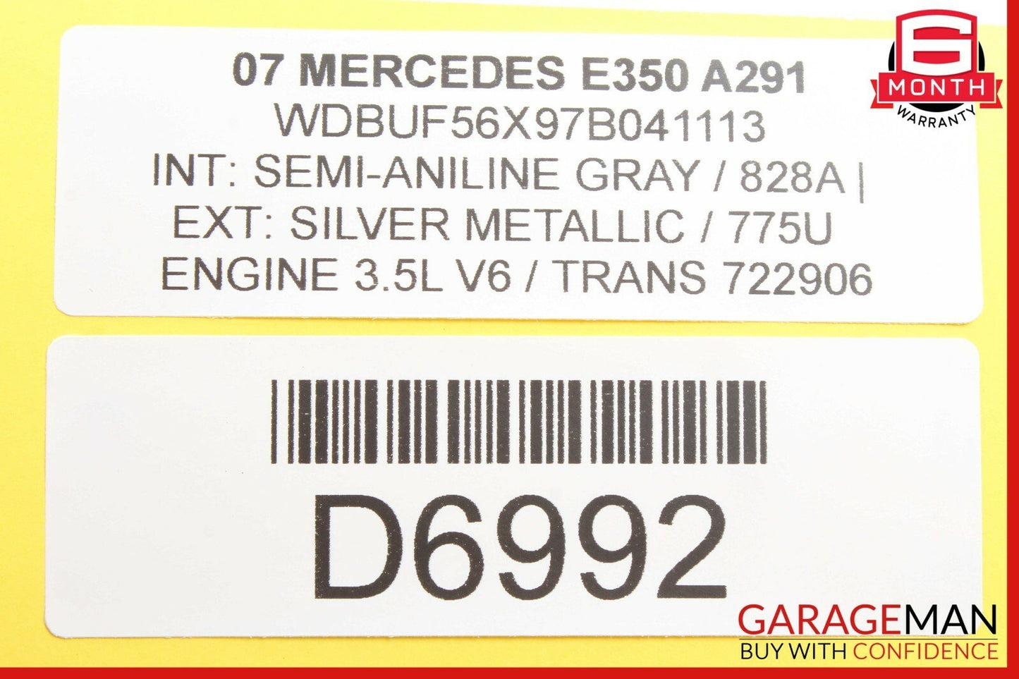 03-09 Mercedes W211 E350 E63 AMG Rear Left Driver Side Door Control Module Unit