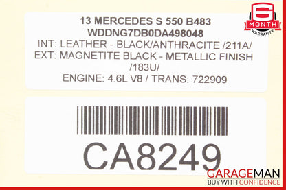 10-13 Mercedes W221 S550 S350 Brake Master Cylinder Power Booster 2214303130