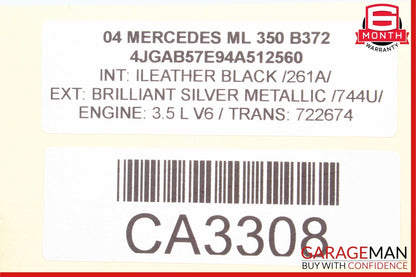 98-04 Mercedes W163 ML350 SLK320 C320 E320 Lower Engine Motor Oil Pan OEM