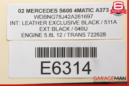 00-02 Mercedes W220 S600 Radio Dash Wood Trim Bezel Panel Cover Wood OEM