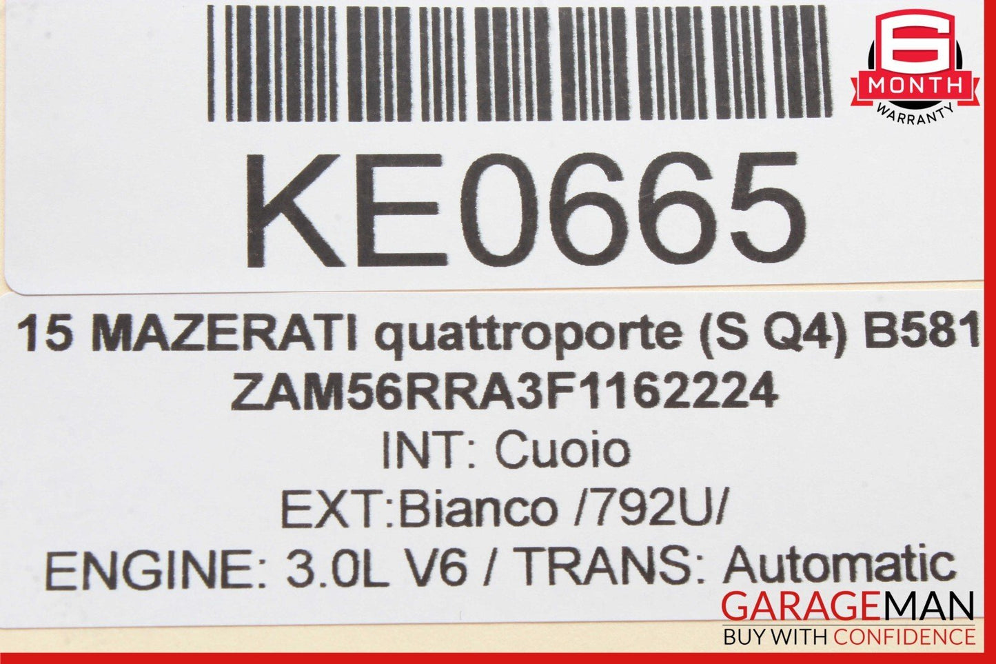 13-17 Maserati Quattroporte Front Right Side Exterior Door Handle Chrome OEM