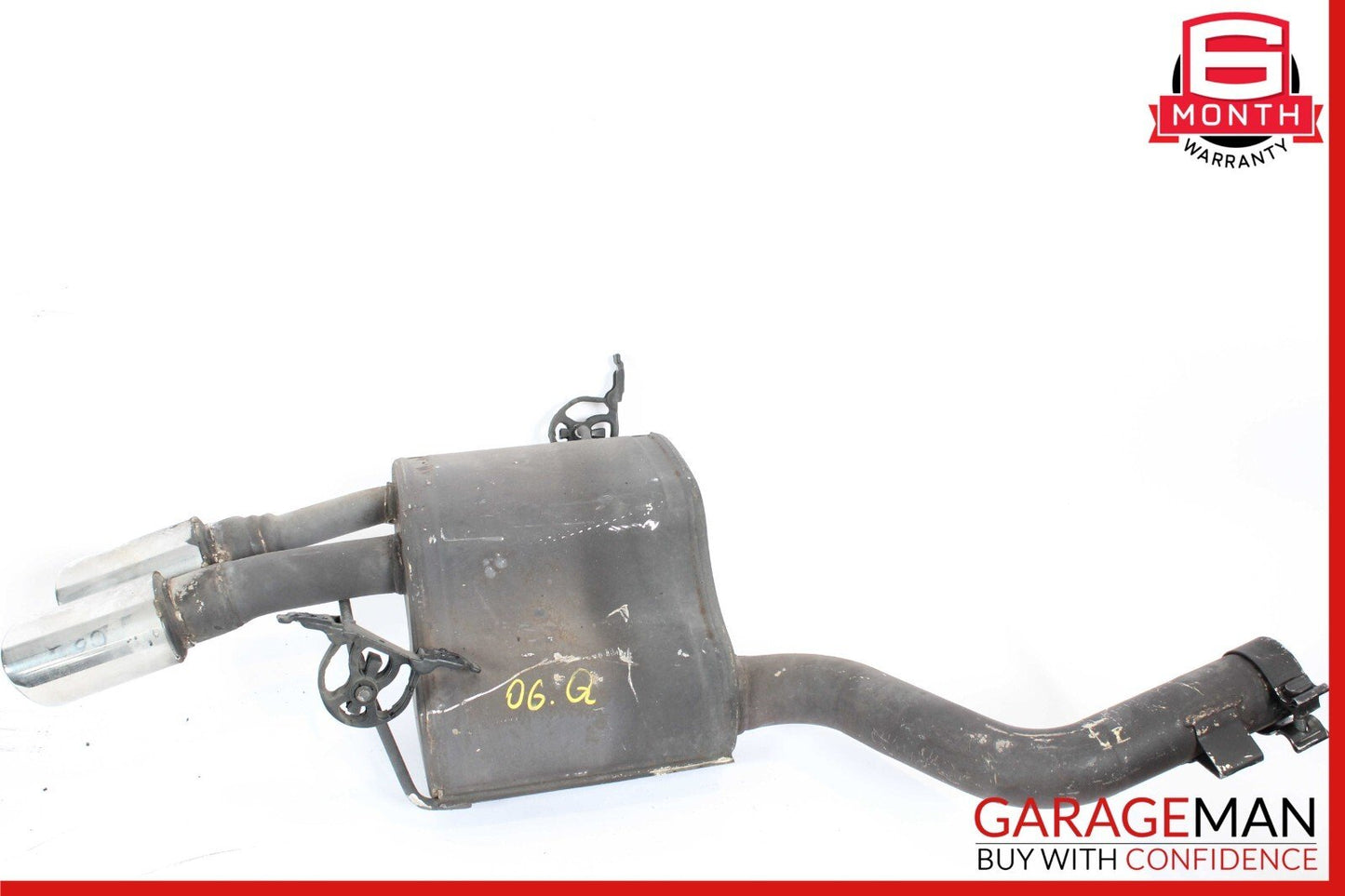 04-08 Maserati Quattroporte M139 Left & Right Side Exhaust Muffler Dual Tips Set
