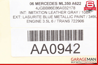 06-09 Mercedes W164 ML350 Front Left Driver Side Foglight Fog Light Trim Cover