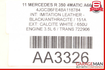 06-12 Mercedes GL450 R350 ML350 Front Right Side Door Control Module Unit