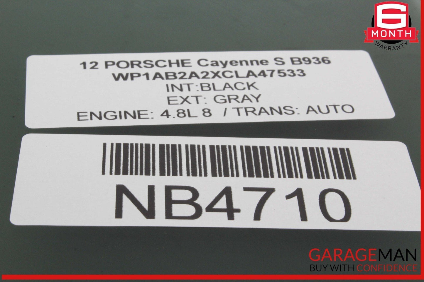 11-18 Porsche Cayenne S 958 Rear Left Driver Side Door Window Glass OEM