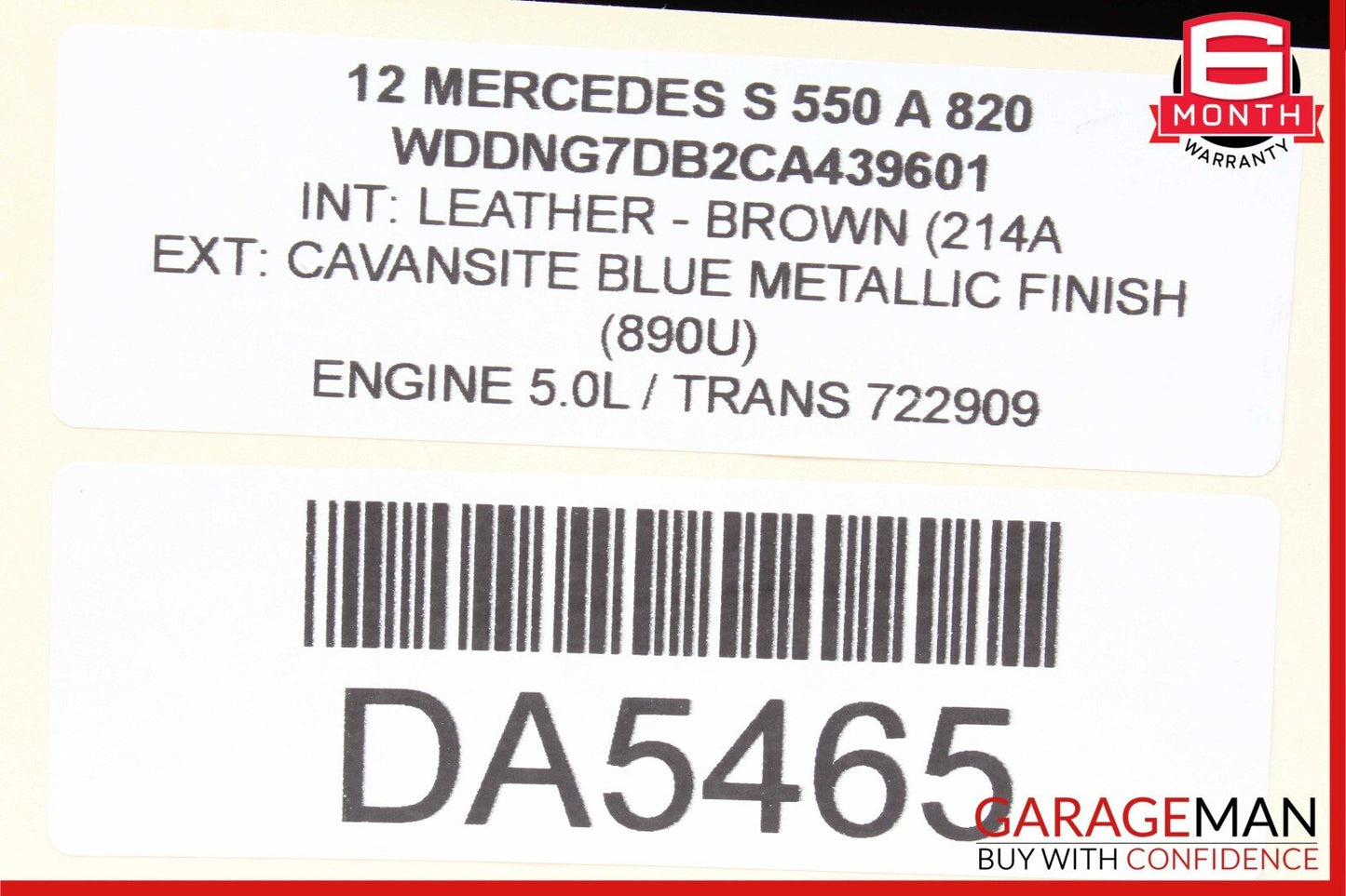 07-13 Mercedes W221 S550 Steering Column Control Switches Assembly 90034039051