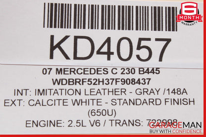 07-11 Mercedes W203 C320  Front Left Side Master Window Switch Control Assembly