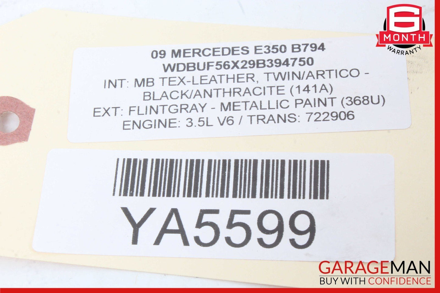 05-11 Mercedes E350 C300 CLK350 Engine Upper Oil Sump Baffle Pan OEM