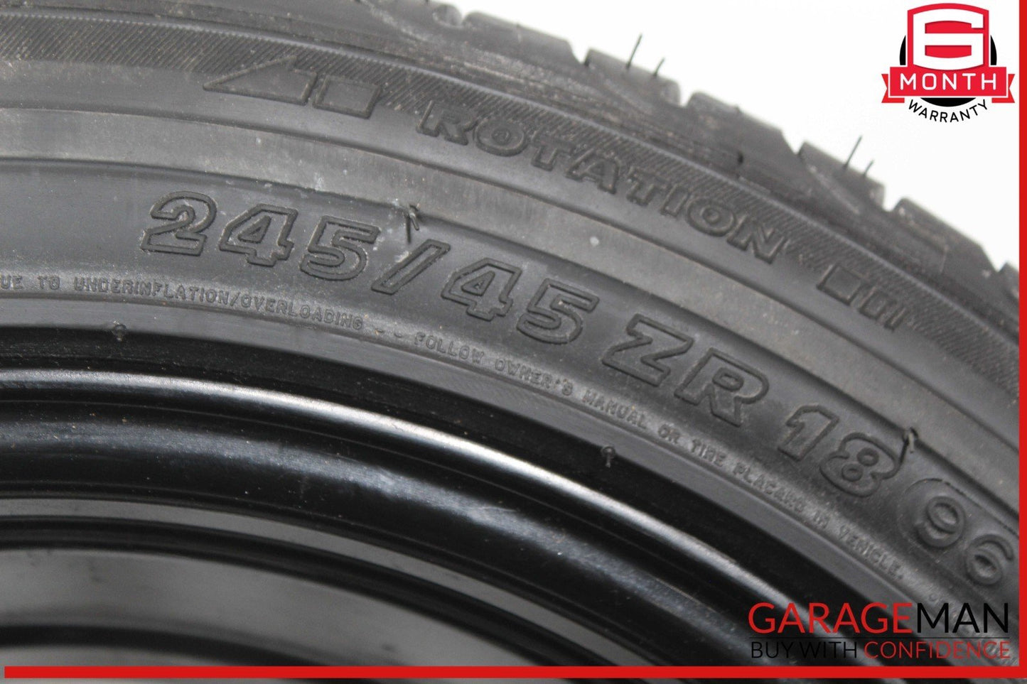 00-06 Mercedes W220 S600 S55 CL65 AMG Emergency Spare Wheel Tire Rim 8Jx18H2 OEM