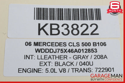 06-11 Mercedes W219 CLS500 Front Right Side Door Computer Control Module OEM