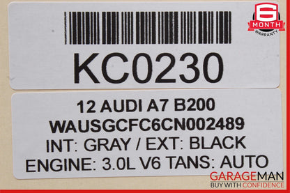 12-18 Audi A7 Windshield Washer Fluid Reservoir Tank Bottle 4G8955451 Genuine