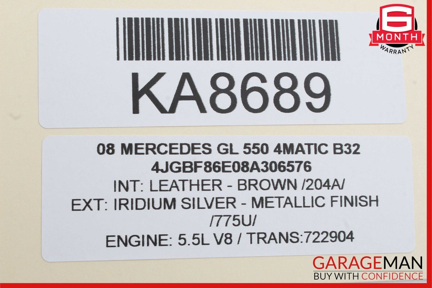06-12 Mercedes X164 GL550 GL350 ML350 Keyless Go Control Module 1648203985 OEM