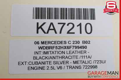 05-07 Mercedes W203 C230 C320 Dash Hazard Door Lock ESP Control Switch Trim Assy
