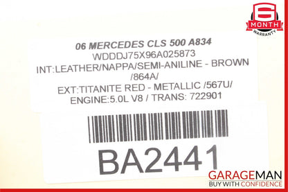 06-11 Mercedes W219 CLS500 CLS55 AMG Door Tweeter Speaker Front Left Black OEM