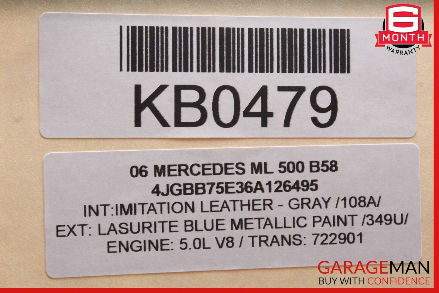 06-13 Mercedes W164 ML500 GL450 Front Right Passenger Side Door Control Module
