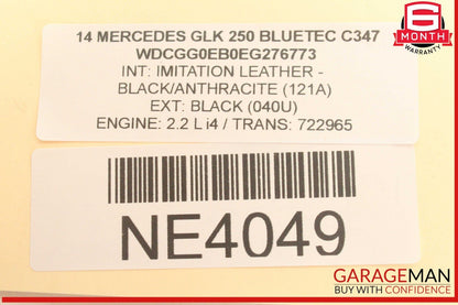 13-15 Mercedes X204 GLK250 Bluetec Engine Motor Starter Denso 6519060026 OEM