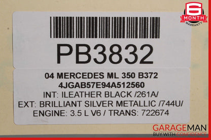98-05 Mercedes W163 ML320 ML350 Front Top Upper Radiator Support Bracket Tie Bar