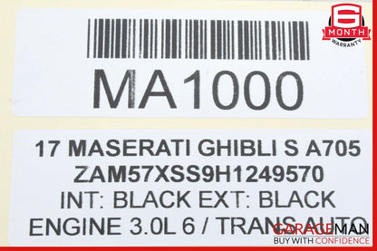 14-17 Maserati Ghibli Center Dash Display Bezel Frame Air Vent Grille Trim Cover