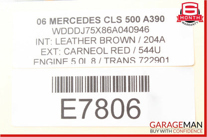 06-11 Mercedes W219 CLS500 Headlight Switch Washer Black 2195450104 OEM