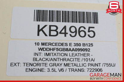 10-13 Mercedes W212 E350 E550 E63 AMG Rear Left Exterior Door Handle White OEM