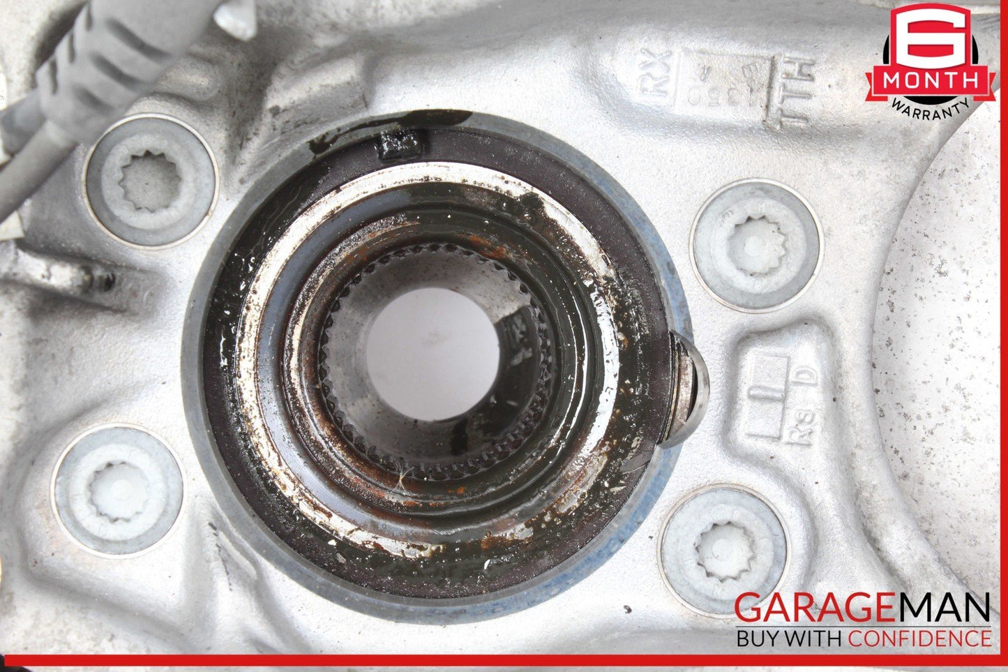15-24 Porsche Macan 95B Rear Right Side Spindle Knuckle Wheel Hub w/ Rotor Disc