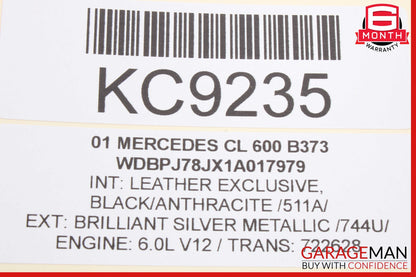 Mercedes W215 CL500 Pressure Relief Valve ABC Hydraulic Suspension OEM
