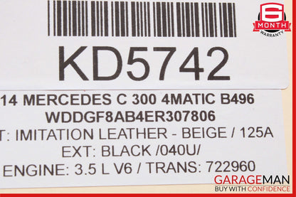 12-15 Mercedes W204 C300 C350 GLK350 E350 ECU Engine Control Module Unit OEM