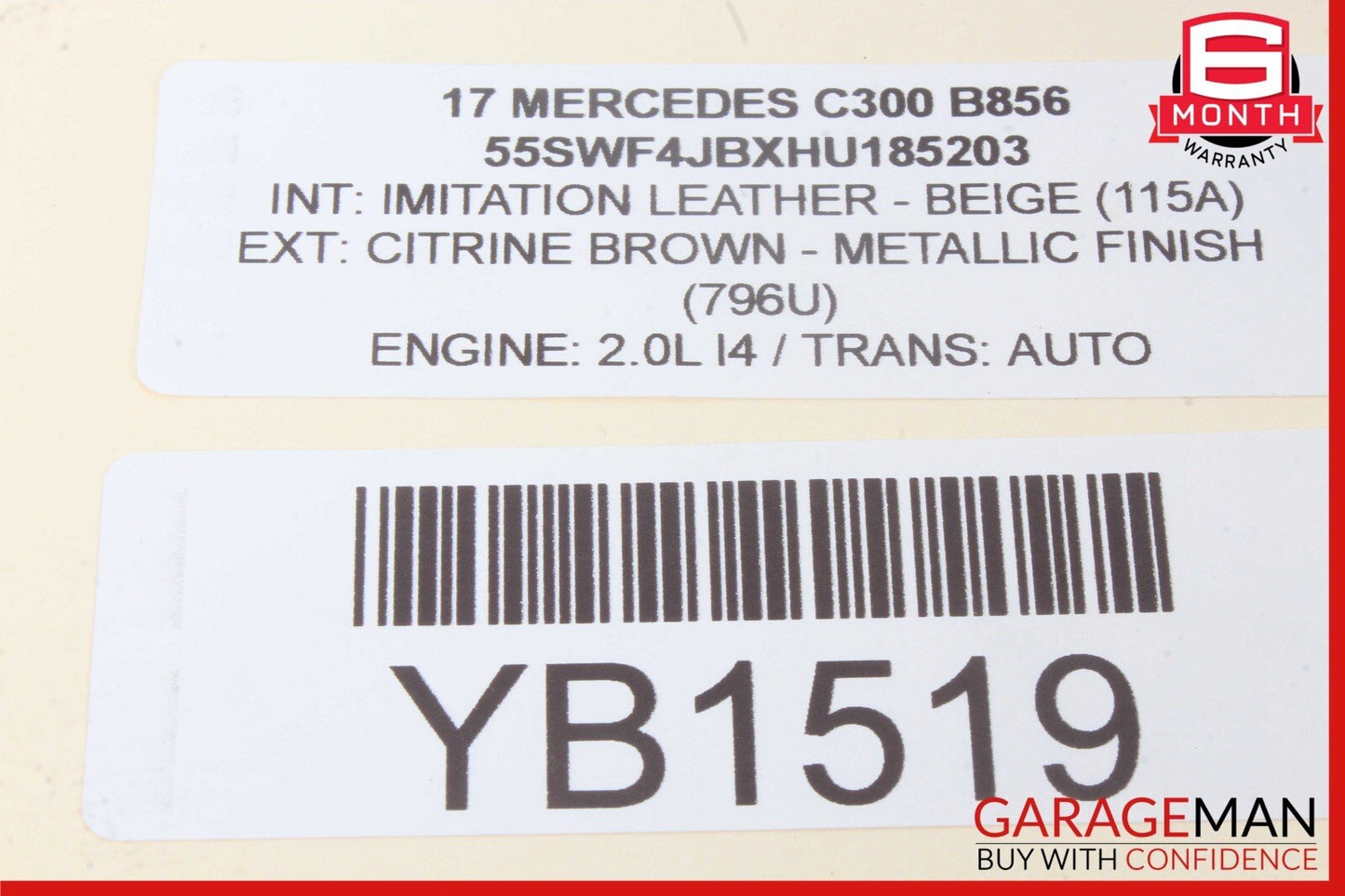 14-20 Mercedes W205 C300 S600 Sedan Rear Trunk Boot Lid Control Motor Unit OEM