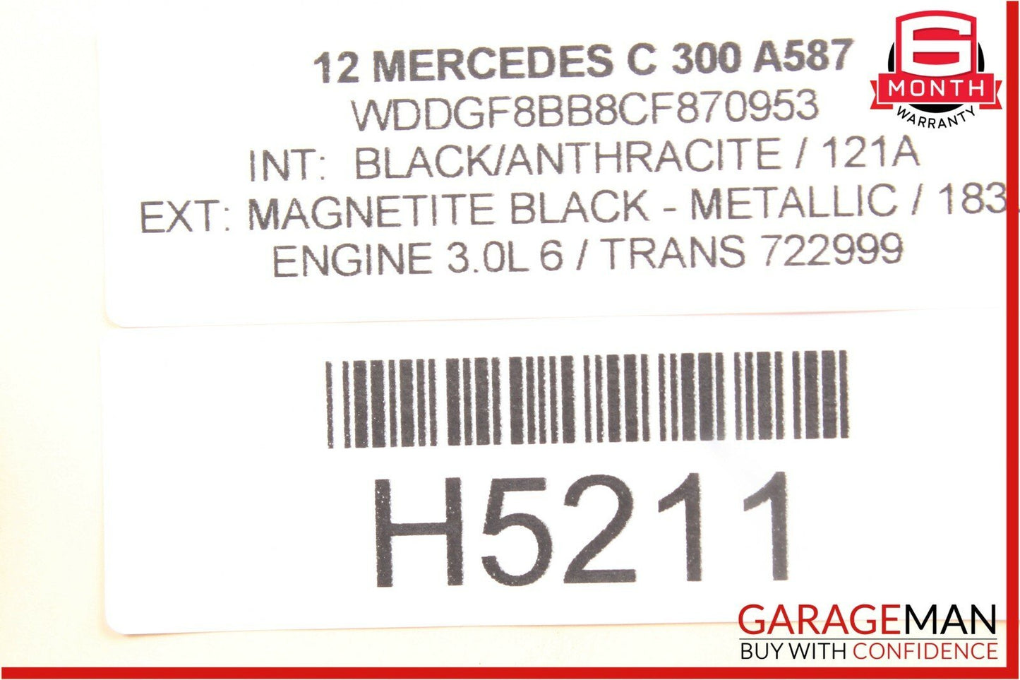 08-14 Mercedes W204 C250 C300 Front Left Driver Side Door Control Module OEM