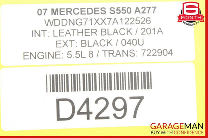07-13 Mercedes W221 S550 CL63 AMG Electric Power Supply Control Fuse Box Module