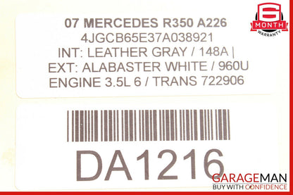 06-13 Mercedes W251 R350 R320 Rear Left or Right Air Suspension Bag Shock OEM
