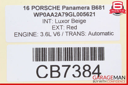 11-16 Porsche Panamera 970 Front Right / Left Side Shock Absorber Coil Spring