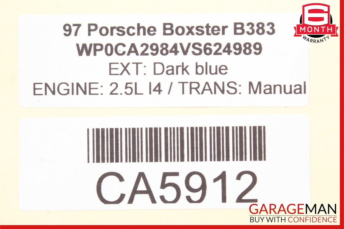 97-04 Porsche Boxster 986 Carrera 911 A/C AC Air Cooling Condition Condenser