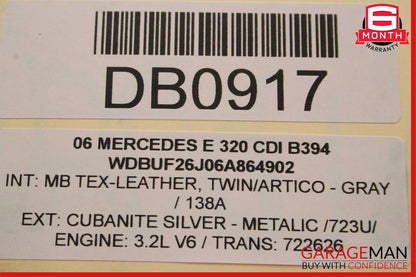 03-09 Mercedes W211 E350 E320 Front Radiator Clip Bumper Reinforcement Bar Assy