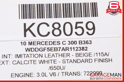 08-17 Mercedes C300 E350 Rear Trunk Lid Latch Lock Actuator Cylinder Assembly