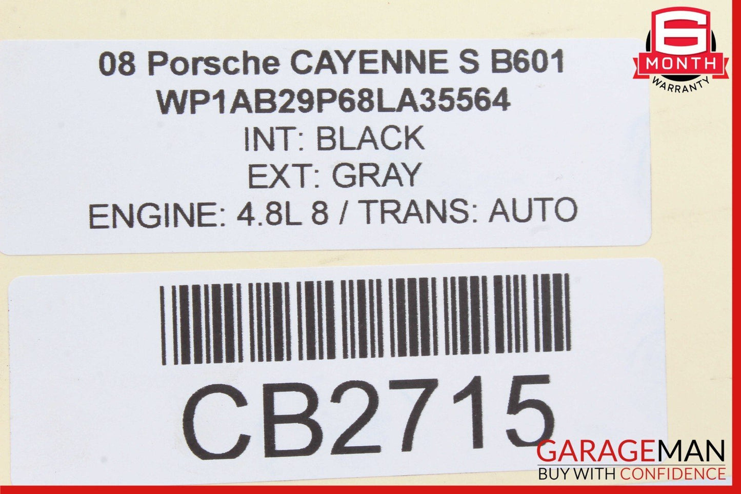 03-10 Porsche Cayenne S 957 Rear Left / Right Side Upper Forward Control Arm OEM