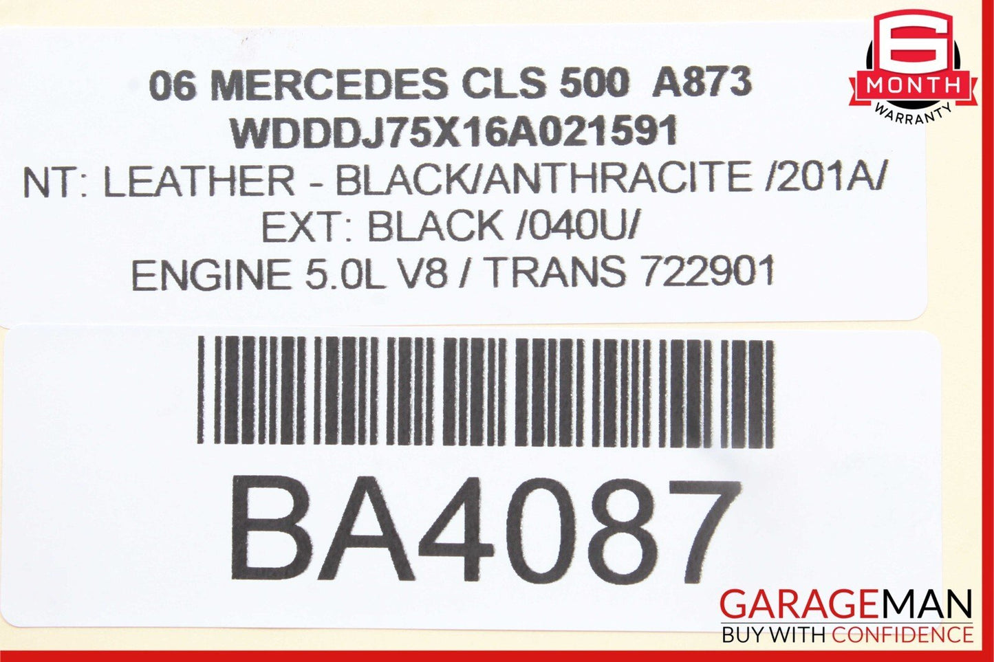 06-11 Mercedes W219 CLS500 CLS55 AMG Rear Left Driver Side Door Control Module