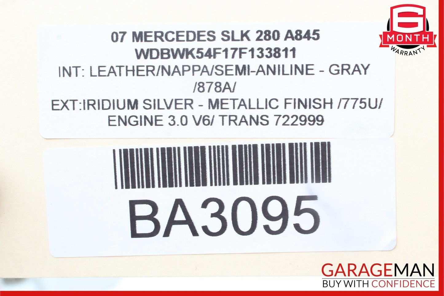 05-11 Mercedes R171 SLK350 SLK280 Front Left Side Door Lock Latch Actuator