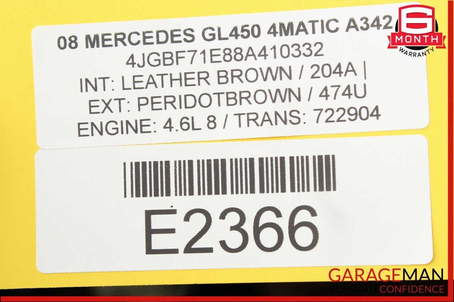 03-08 Mercedes GL450 CL600 E350 Sirius Satellite Radio Receiver 2118706790 OEM