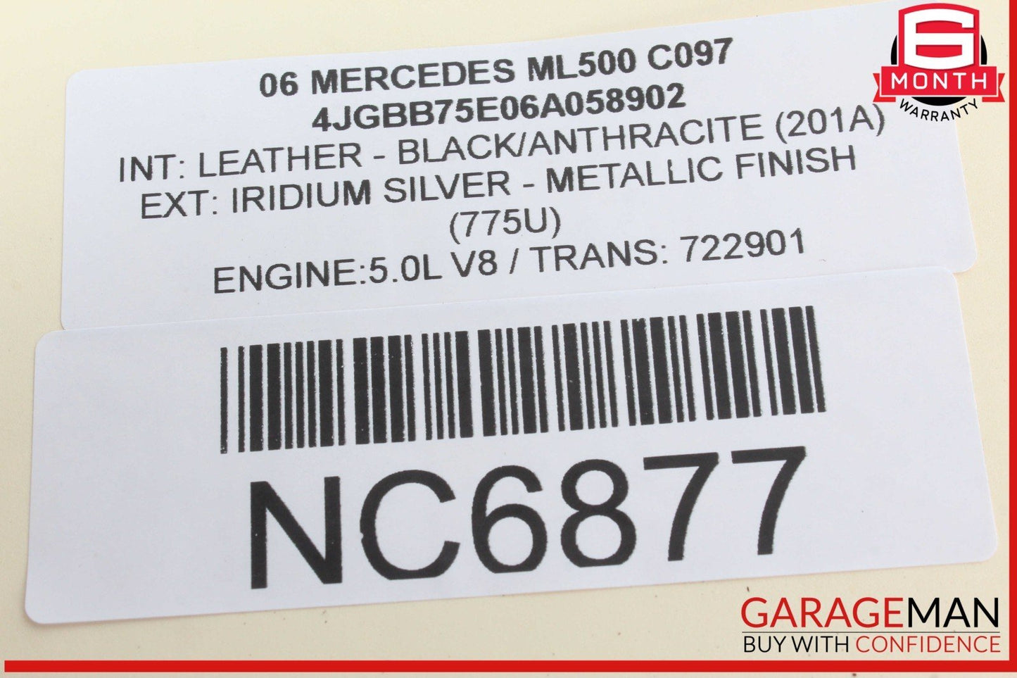 07-08 Mercedes W164 ML500 Front Left Driver Side Door Rear View Mirror OEM