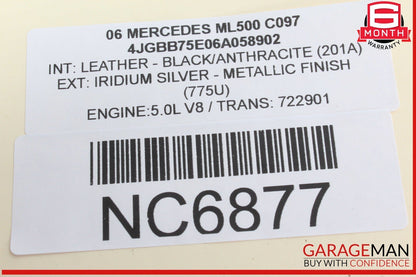 07-08 Mercedes W164 ML500 Front Left Driver Side Door Rear View Mirror OEM