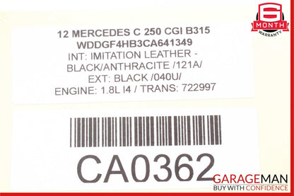 08-14 Mercedes W204 C250 C350 C300 Power Steering Rack & Pinion RWD