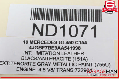 06-13 Mercedes X164 GL450 ML500 Rear Trunk Lid Liftgate Tail Gate Handle OEM