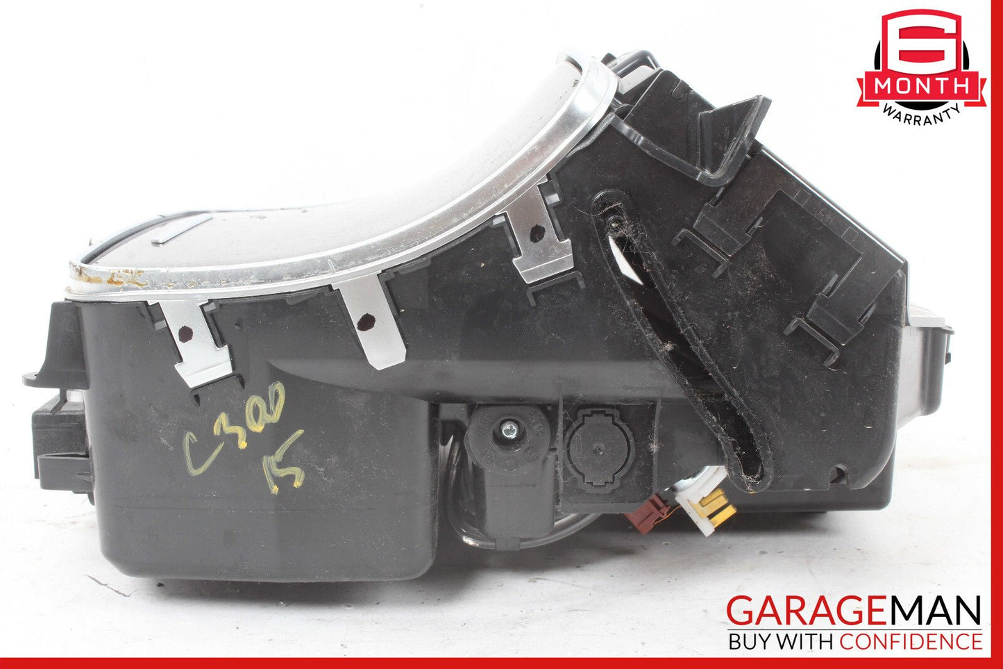15-19 Mercedes W205 C300 C400 Center Console Cup Holder Compartment Wood OEM