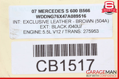 03-14 Mercedes W221 S600 Engine Motor Crankshaft Pulley Vibration Damper OEM