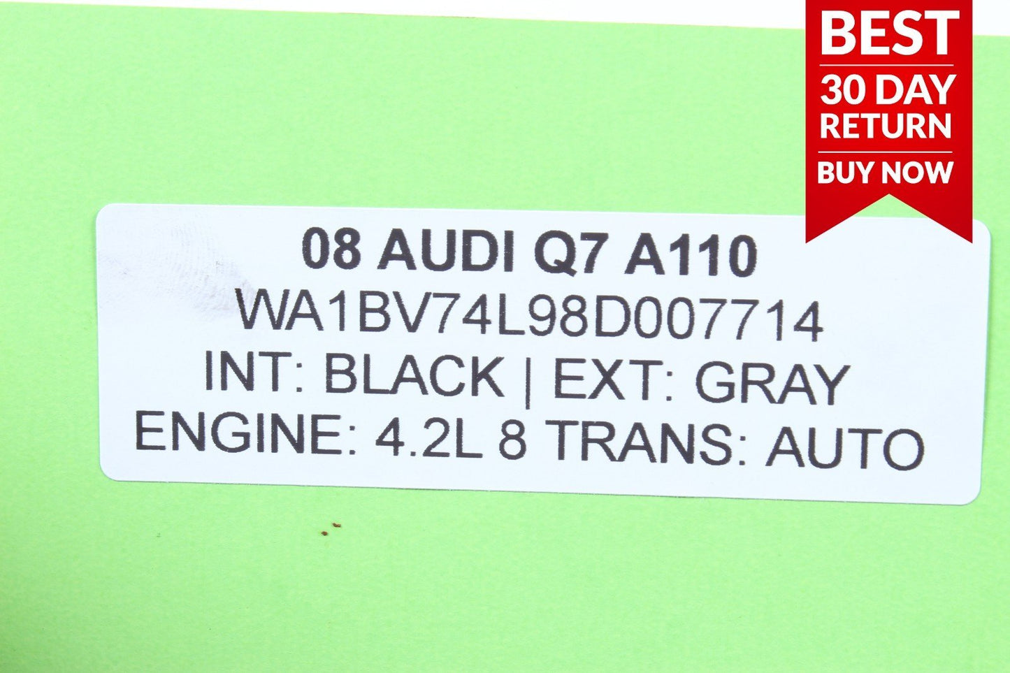 07-09 Audi Q7 4.2L Auto Automatic Transmission Trans 09D321105 A110 OEM
