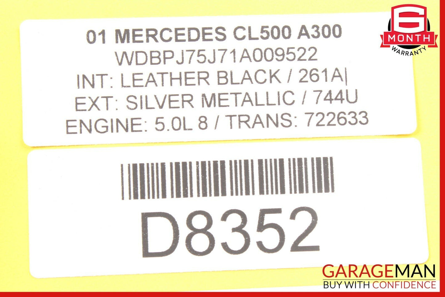 00-06 Mercedes W215 CL500 S430 S500 PDC Parktronic Distance Control Module OEM