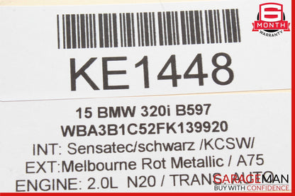 12-16 BMW F30 320i Crash Impact Sensor Control Module Unit 65.77-9350003-01 OEM