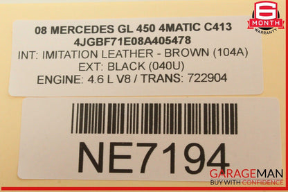 03-08 Mercedes-Benz GL400 Sirius Satellite Radio Receiver 2118706790 Genuine
