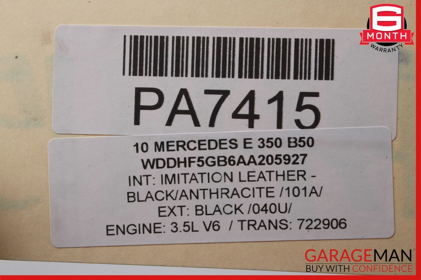 10-13 Mercedes W212 E550 E350 AMG Sport Sedan Rear Bumper Cover Assembly Black